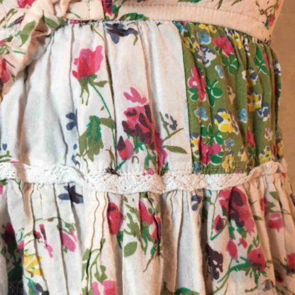 ✨HP✨ Cutey Couture Cotton Floral Patchwork Sundress w/Slip Size2 - Picture 11 of 14